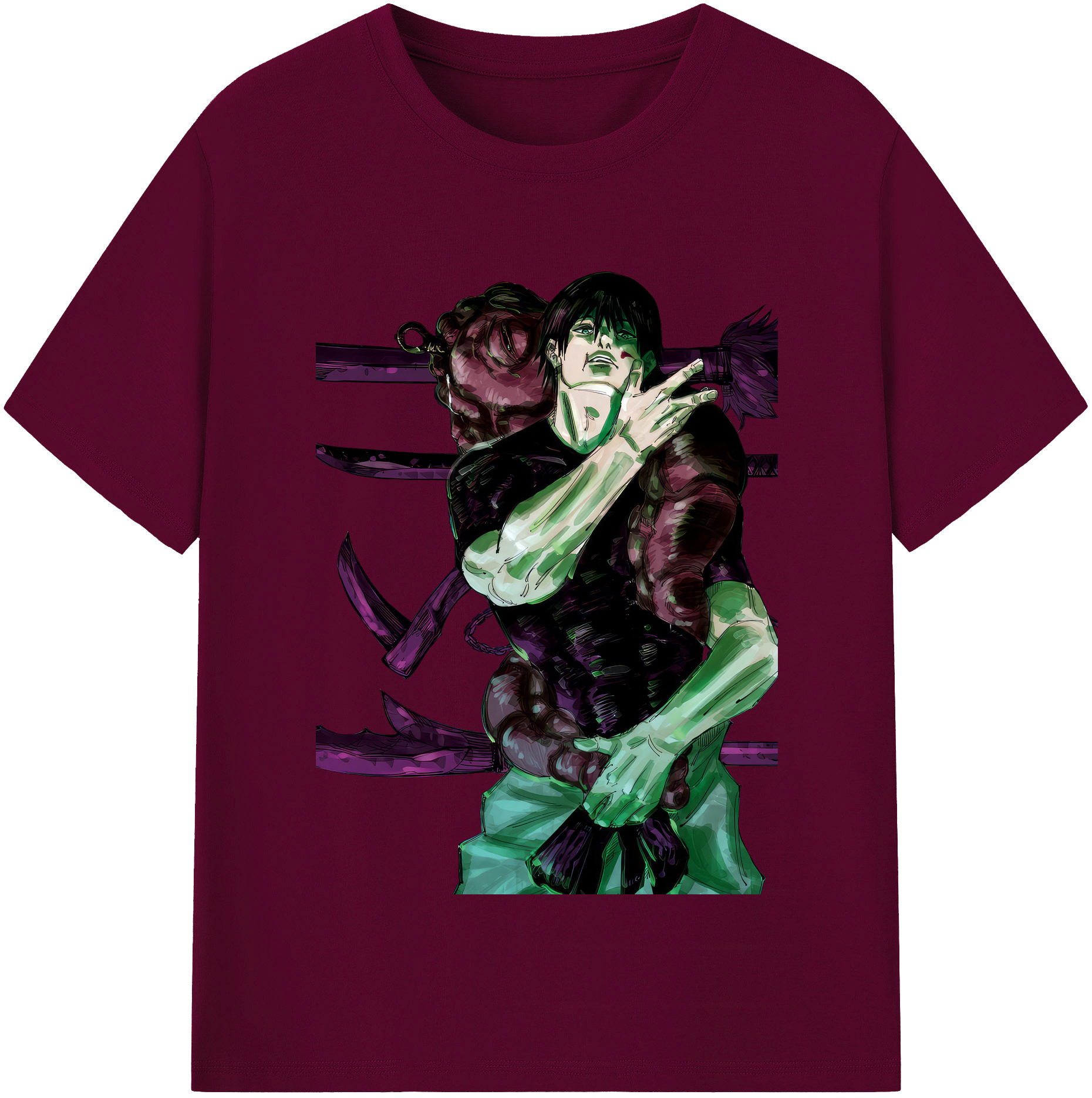 （画像用） 呪術廻戦 Jujutsu Kaisen レディースカジュアルプリントTシャツ（綿100％）
